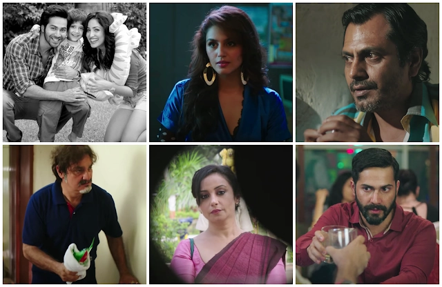 badlapur-varun-dhawan-nawazuddin Collage of Varun Dhawan, Nawazuddin Siddiqui, Yami Gautam, Divya Dutta, Vinay Pathak, and Huma Qureshi in Badlapur.