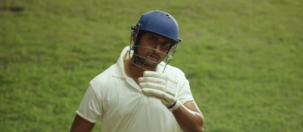 Nani walking onto the cricket field with style in Jersey.