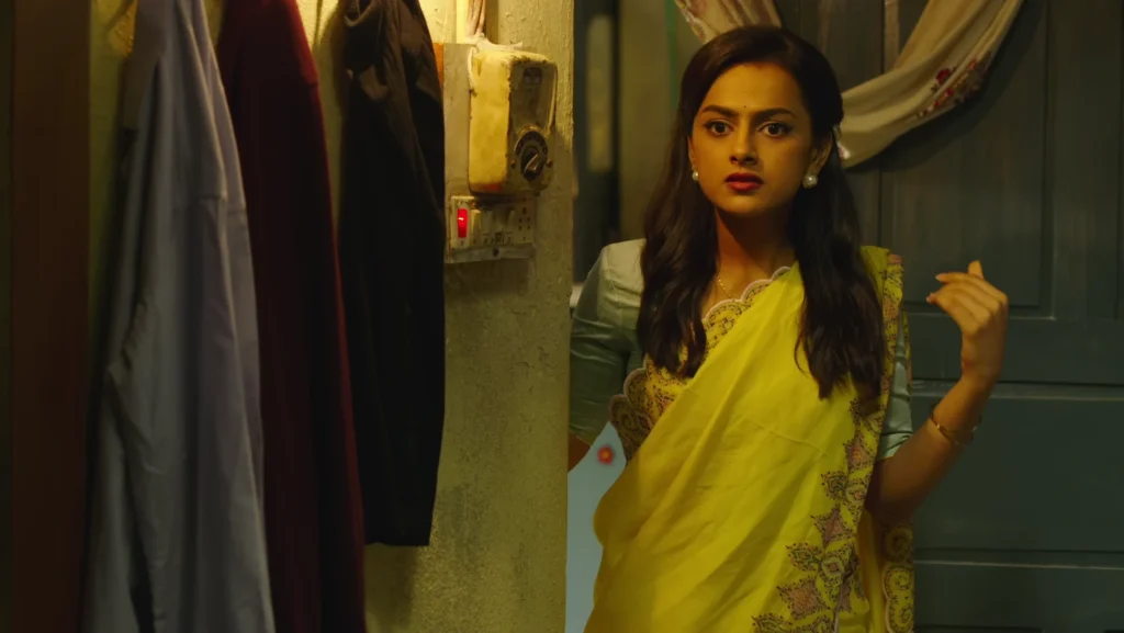 Shraddha Srinath looking shocked at Nani in Jersey.