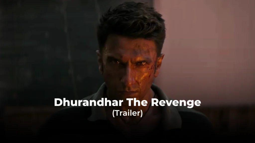 Ranveer Singh staring with a face full of rage as Jaskirat Singh Rangi in the Dhurandhar The Revenge trailer.