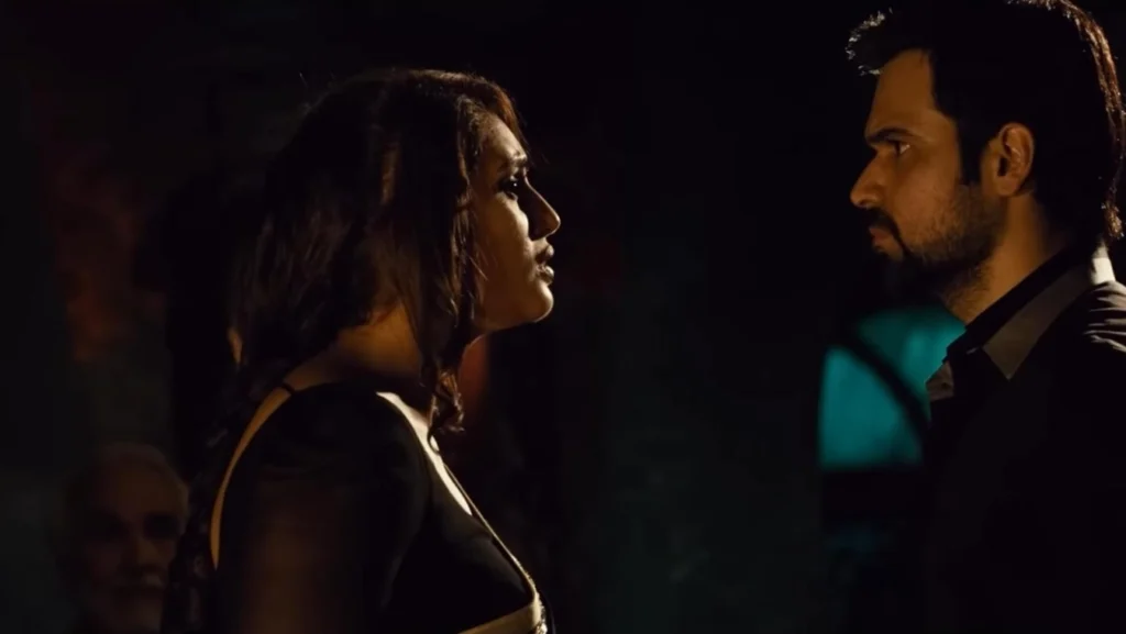 Ek Thi Daayan Emraan Huma Angry Emraan Hashmi looking angry while talking to Huma Qureshi in Ek Thi Daayan.